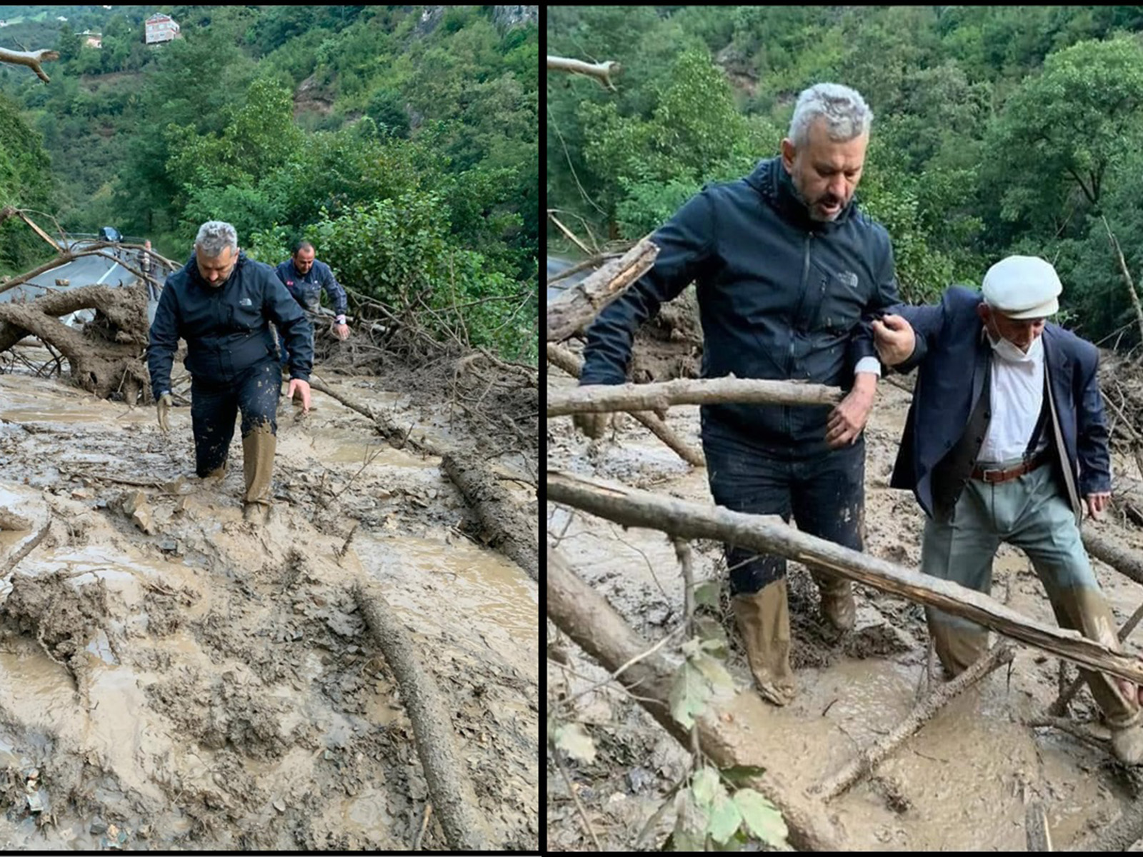 Hasan Turan sel felaketinde vatandaşın yanında